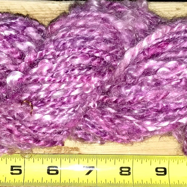 Mohair Yarn Lock Spun-Rose Pink