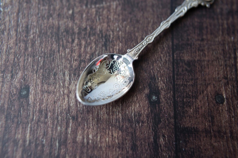 Vintage Silver Tea Spoon Vintage Wedding Gift 145 Irish Silver plated /& Enamel Spoon Dunlaoghaire Souvenir Collectors spoon