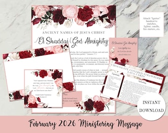 February 2026 Ministering Kit: Ancient Names of Jesus Christ - El Shaddai (God Almighty)
