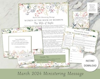 March 2024 Ministering Kit: Women of the Book of Mormon - The Wife of Nephi