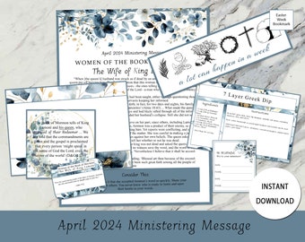 April 2024 Ministering Kit: Women of the Book of Mormon - The Wife of King Lamoni