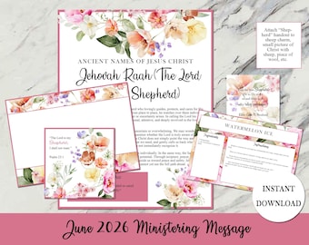 June 2026 Ministering Kit: Ancient Names of Jesus Christ - Jehovah Raah (The Lord is My Shepherd)