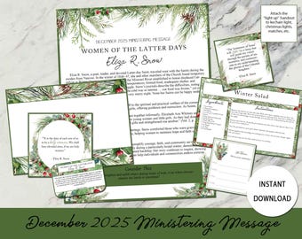 December 2025 Ministering Kit: Women of the Latter Days - Eliza R. Snow