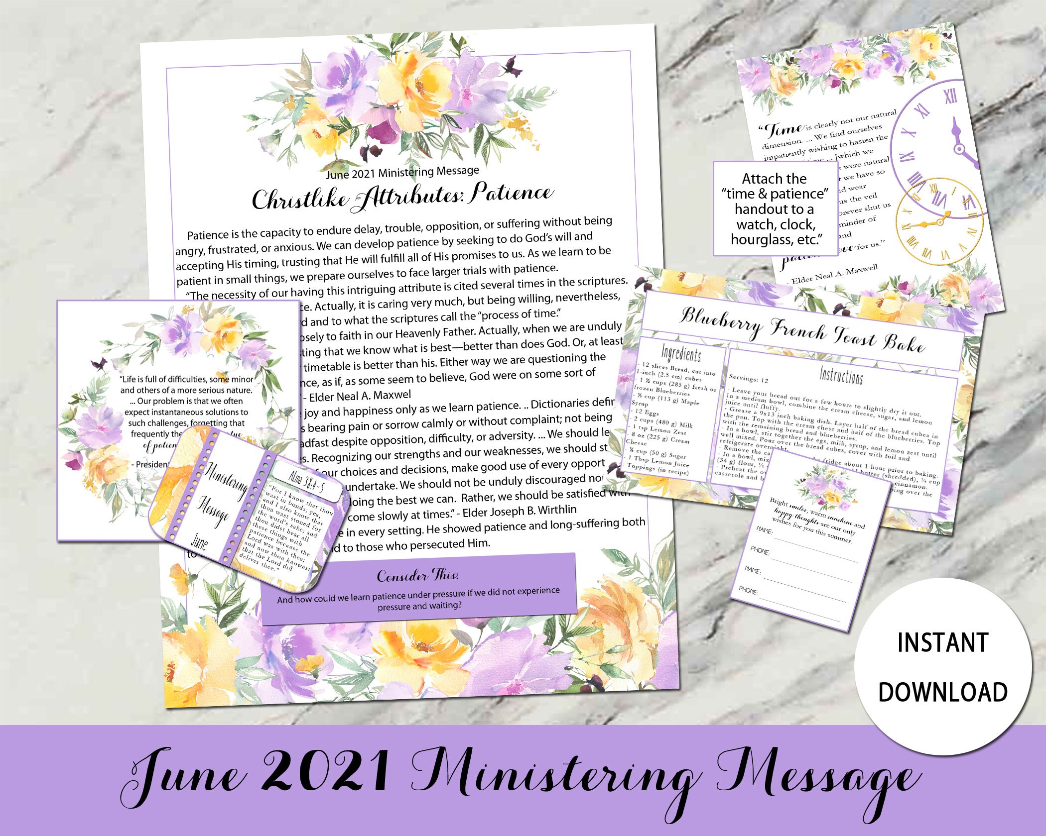 June 2021 Ministering Message: Christlike Attributes- Patience