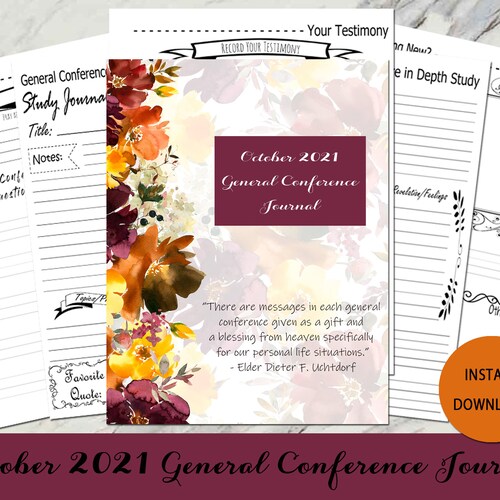 5x7 Jpegs Instant Download Includes 28 Unique Designs October 2018 LDS General Conference Quotes Complete Bundle