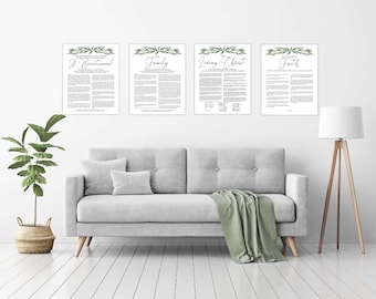 DIGITAL: A Bicentennial Proclamation, The Family Proclamation, The Living Christ, and The Articles of Faith - Modern LDS Set (Version 1)