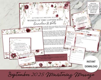 September 2025 Ministering Kit: Women of the Latter Days - Emmeline B. Wells
