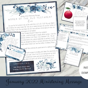 January 2022 Ministering Message: Women of the Old Testament - Eve