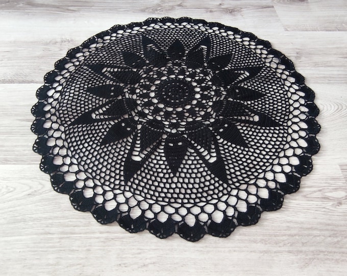 Vintage Lovely CROCHET LACE TABLECLOTH Bedspread Curtain Panel Etsy