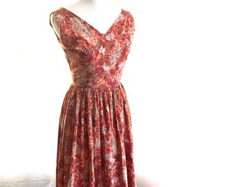 1950's Floral Day Dress