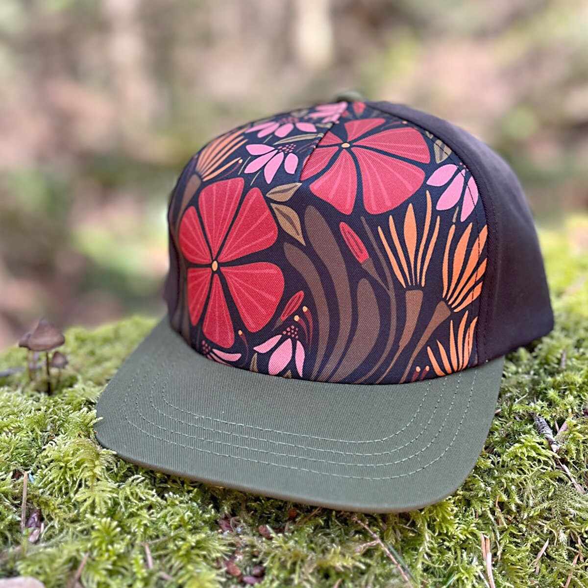 Floral baseball best sale cap