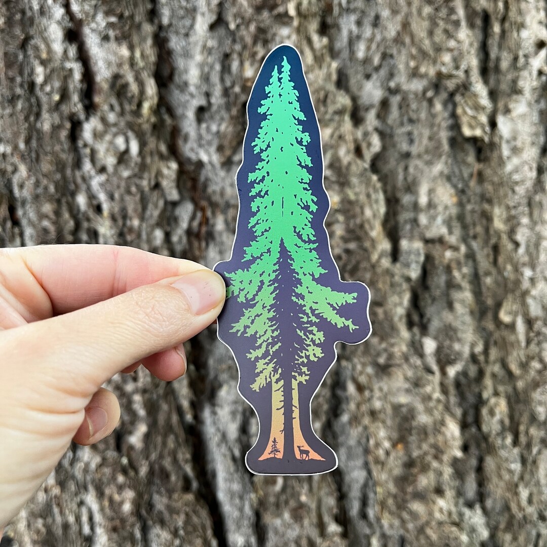 Tree Sticker | Decal | Sticker | Tree | Old Growth | Forest | Stag ...
