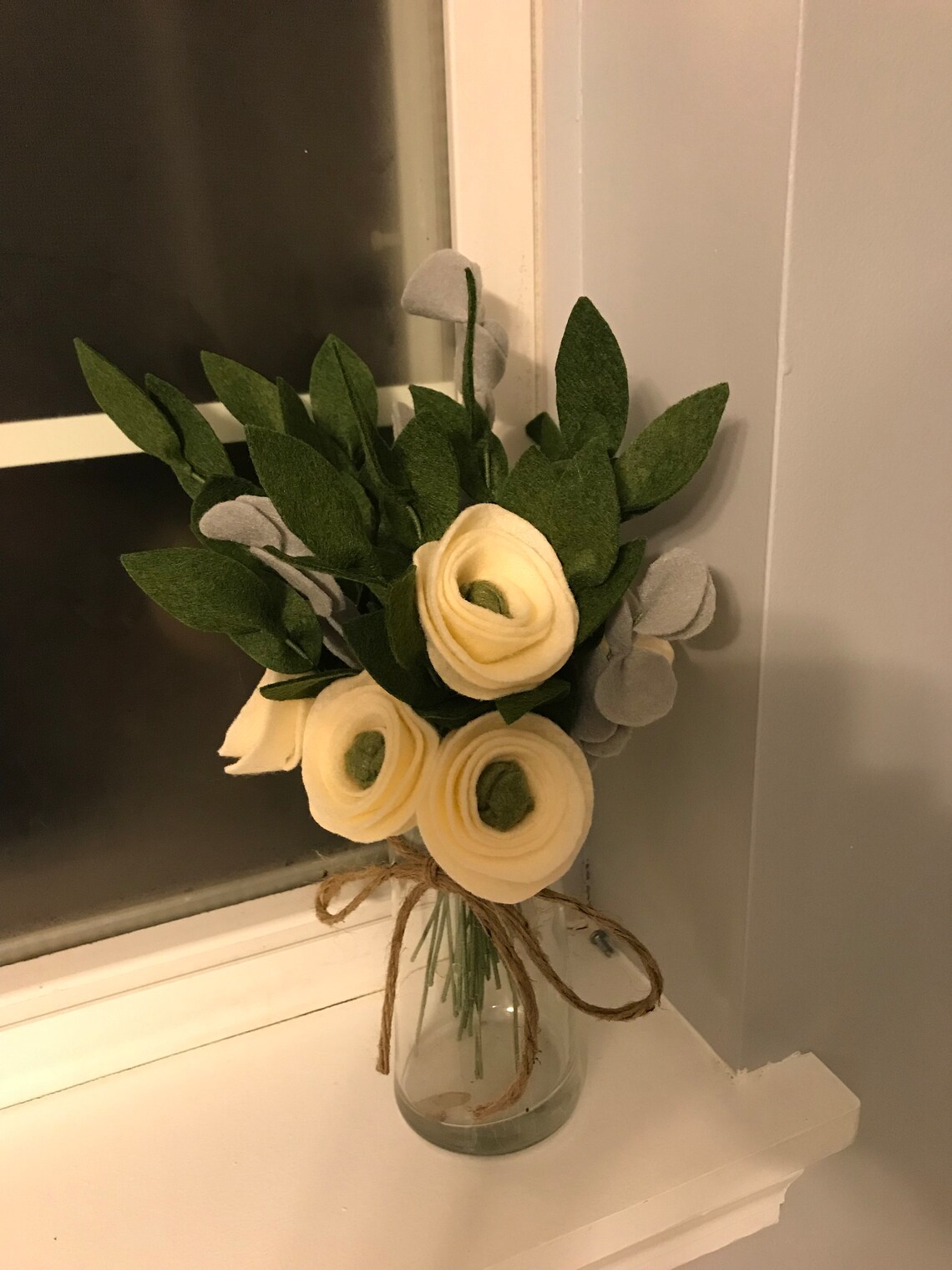 Felt Flowers Bouquet Wedding Home Decoration Holiday Gifts Etsy