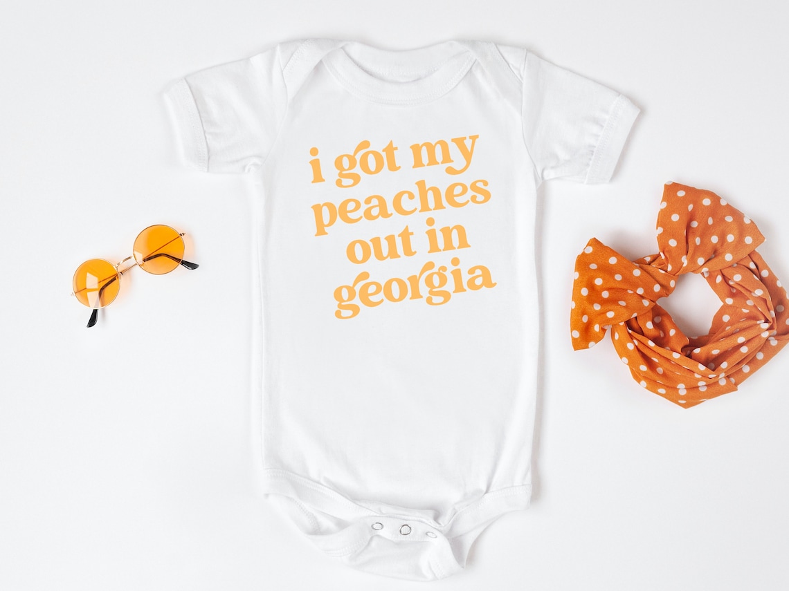I Got My Peaches Out in Toddler Baby Tshirt Boho Etsy
