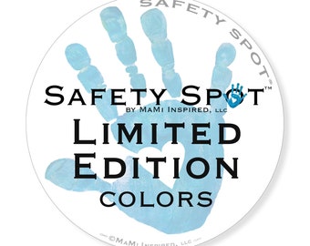 LIMITED EDITION! Safety Spot ® Kids Hand Car Magnet, Child Handprint Car Safety for Kids Car Parking Lot Safety Handprint Safe Spot to Stand