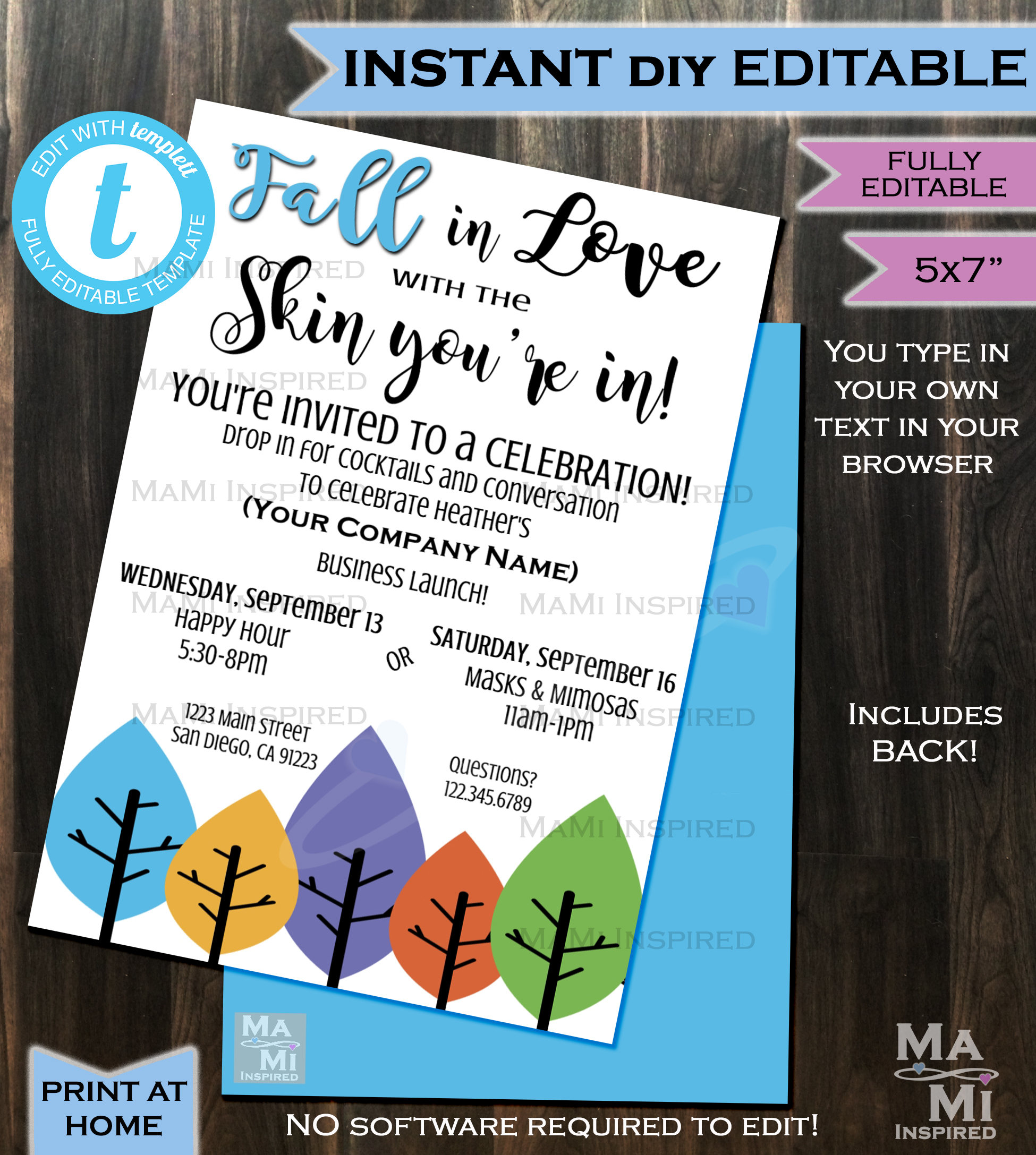 Rodan Fields Invitation Business Launch Party BBL Invite RF Etsy
