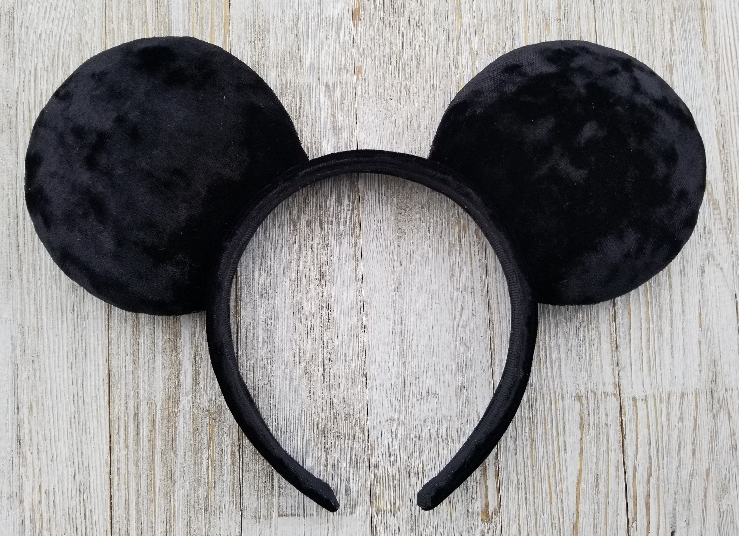 Women Black Polyester Velvet Mickey Mouse Halloween Costume Headband Mickey Ears & Glove Set for Women main image 2