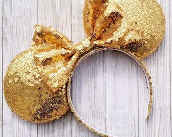 Gold Disney Ears, Gold Minnie Ears, Gold Mickey Ears  display picture 2