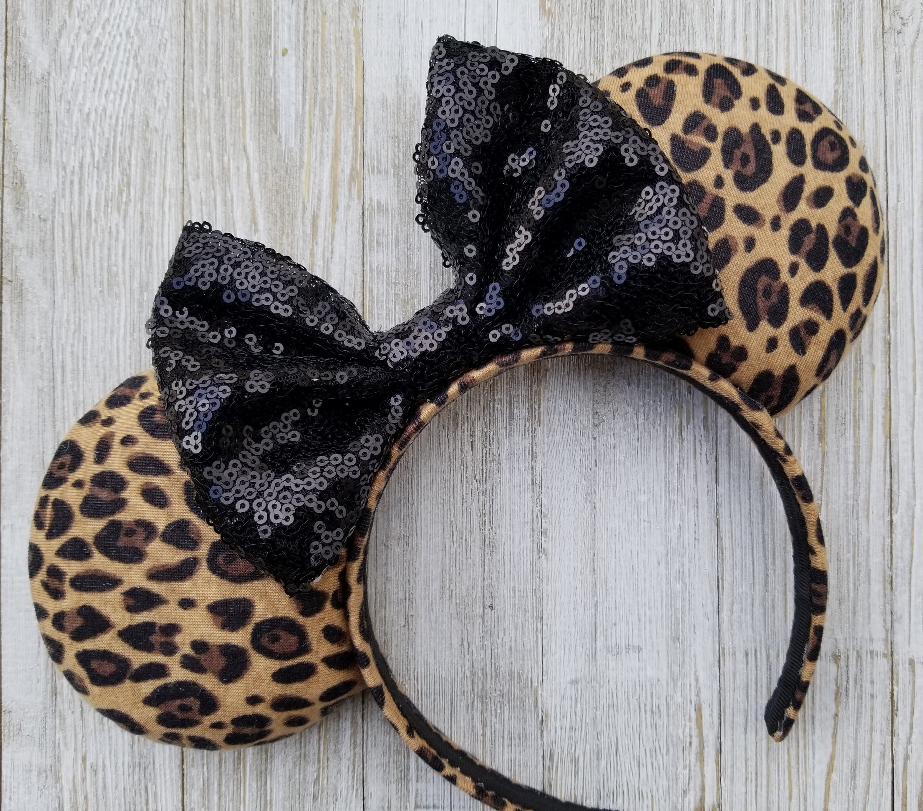 Cheetah Print Mouse Ears Leopard Mouse Ears, Cheetah Mickey Ears, Animal Kingdom  main image 3
