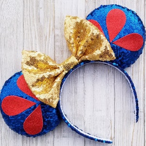 Snow White Minnie Ears, Minnie Mouse Ears, Mickey Ears, Disney Ears, Minnie Ears, Snow White Ears, Mickey Mouse Ears, Snow White