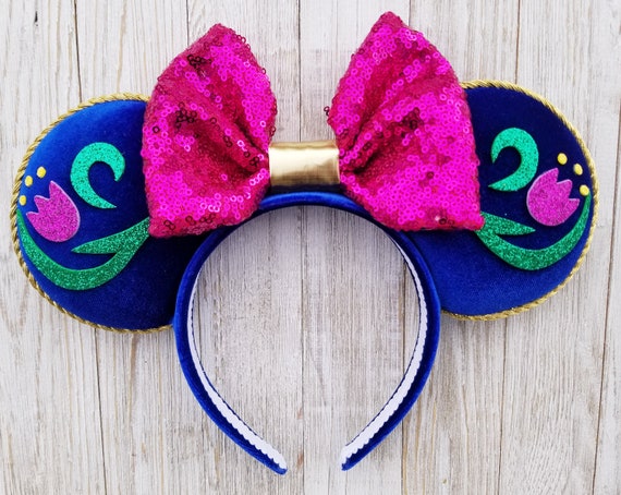 Anna Minnie Ears, Anna Mickey Ears, Anna Disney Ears, Frozen 