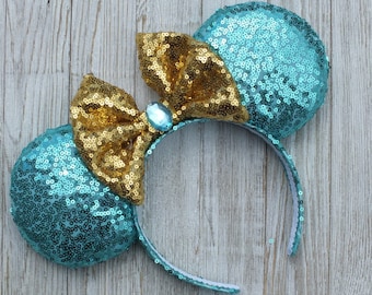 Jasmine Mouse Ears, Aladdin Inspired Minnie Ears, Jasmine  display picture 3