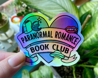 Paranormal Romance Book Club Holographic Vinyl Sticker - PNR Bookish Sticker
