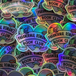 Paranormal Romance Book Club Holographic Vinyl Sticker PNR Bookish Sticker image 2