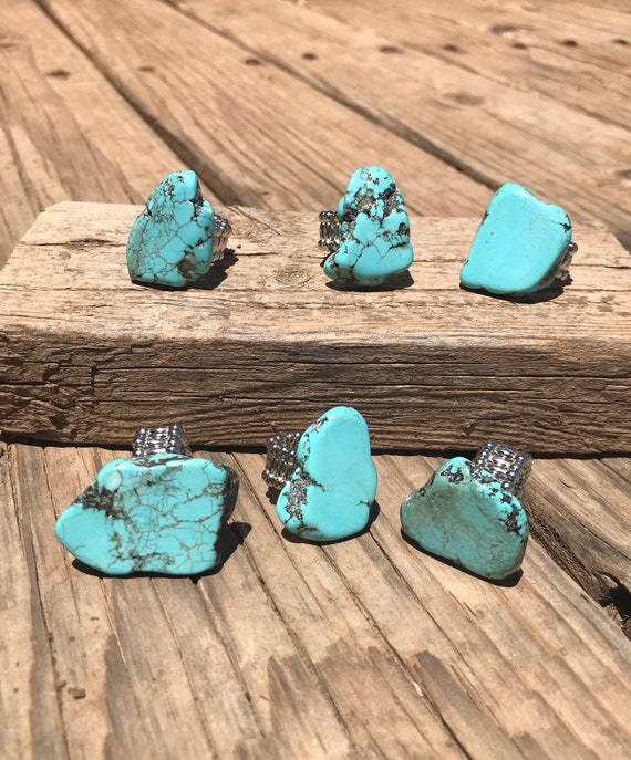 Turquoise slab ring clearance