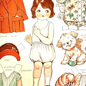 1927 Dolly Dingle Papierpuppe – Vintage druckbare – Grace Drayton Kunstwerk – Junk Journal Ephemera Digitaler Download PDF