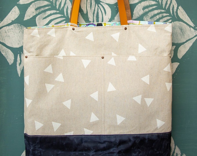 Tote bag - cotton & waxed canvas