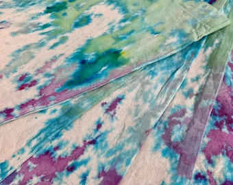 Hand dyed cotton shopping bag
