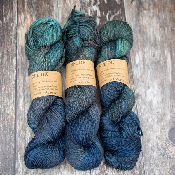 BFL DK Yarn - Mariner (dark blue) - British wool hand dyed