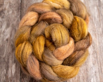 Bluefaced Leicester, Alpaca & Tussah Silk Tops 100g - Sandstone