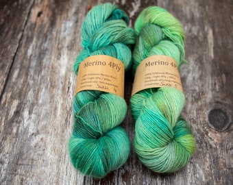 Merino Light 4Ply Singles Yarn - Swell - Falklands wool hand dyed