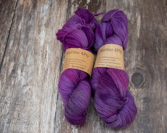 Merino Light 4Ply Singles Yarn - Honeycreeper - Falklands wool hand dyed