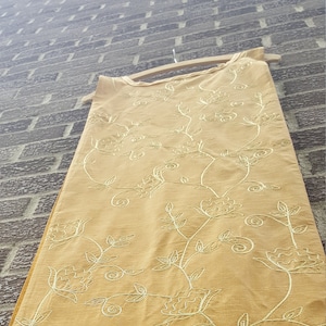 Stunning gold tunic scapular monostole Christian vestment with gold embroidery, reversible