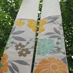 Weiße Geistliche Stola mit upcycled Blumenstoff zur Kommunion, Hochzeit, Taufe für Priester, Pastor oder Ministranten