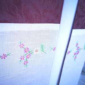 Handgestickte lila Geistliche Stola: Fastenzeit, Advent, Hochzeit