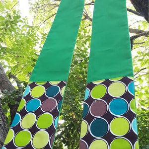Green Clergy Stole, Bright Dots, Reversible Pastor Gift