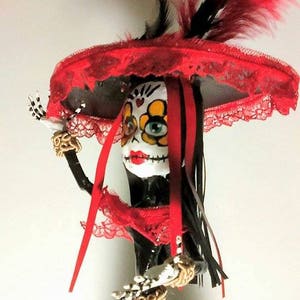 Catrina Girl Papercraft, papier mache, Dzień zmarłych