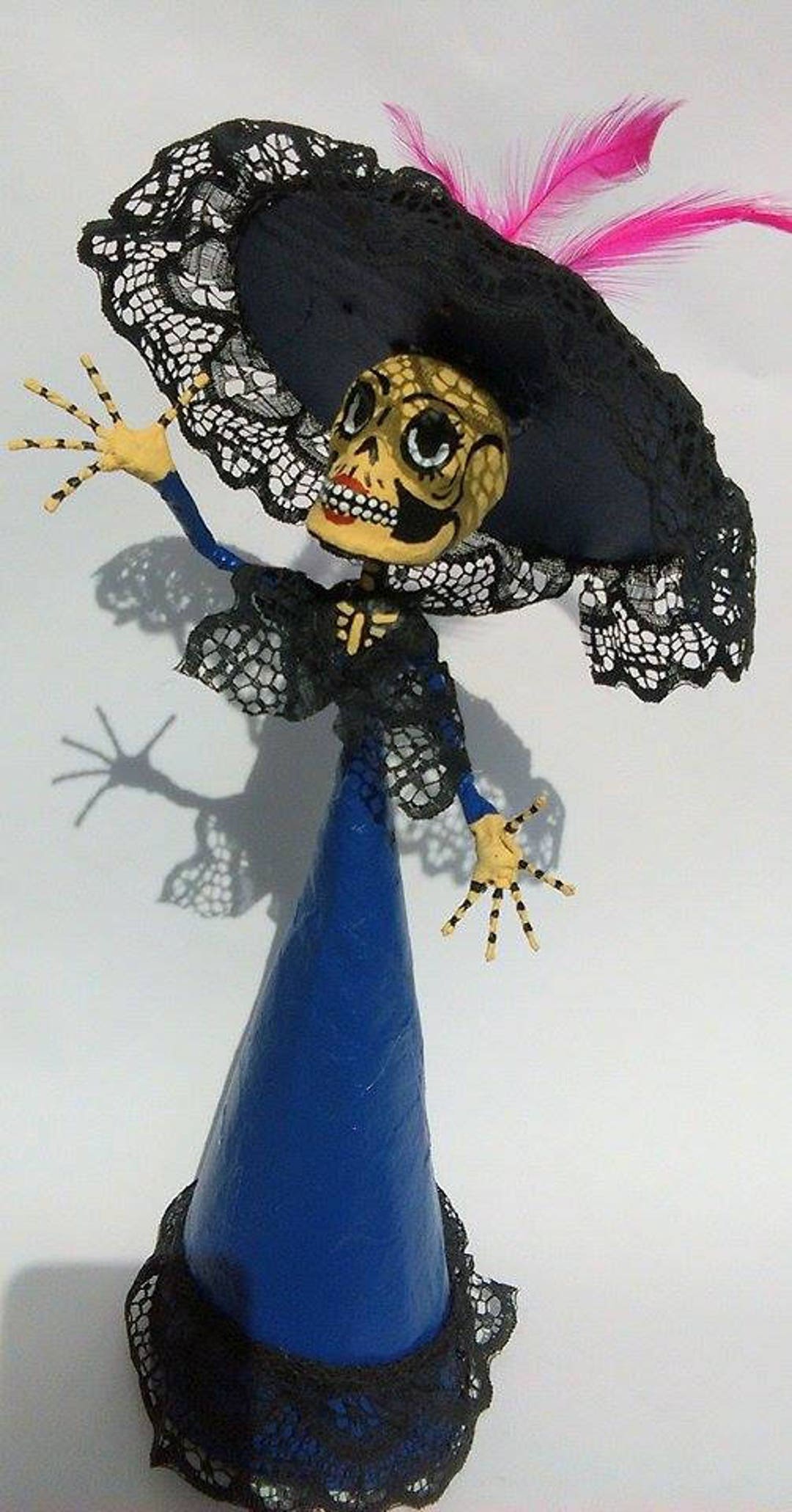 Catrina Papercraft Papier Mache Day Of The Dead Etsy