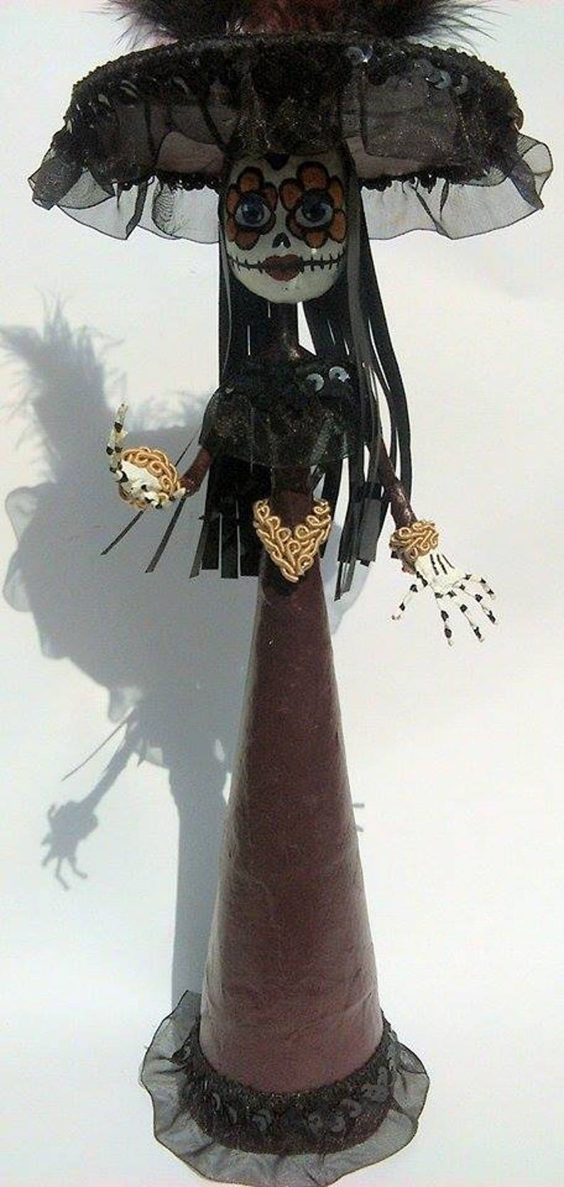 Sculpture of Catrina Girl Paper Mache, Papercraft Etsy