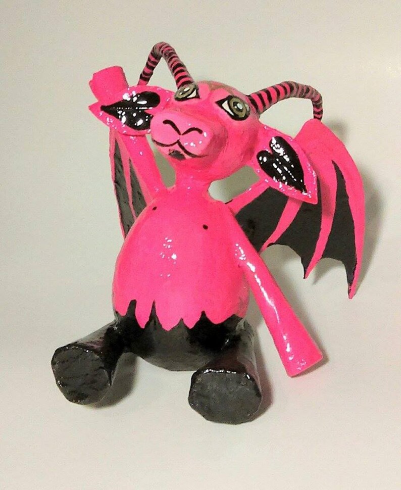 Baphomet Cute Baby Sculpture Paper Mache Etsy