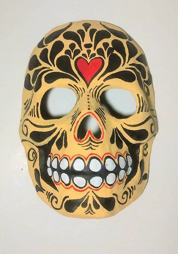 skull mardi gras beads