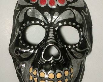 Mexican skull mask made of paper mache