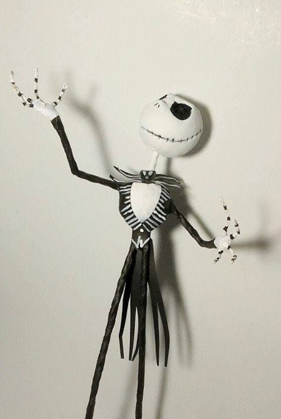 Jack Skellington Figure En Colere Sculpture En Papier Etsy Jack Skellington Figure En Colere Sculpture En Papier Etsy