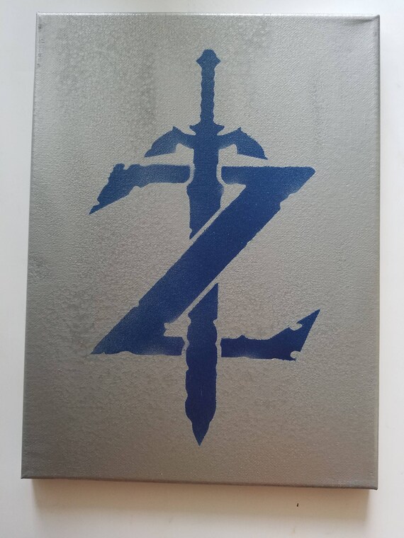 Legende De Zelda Peinture Toile Etsy