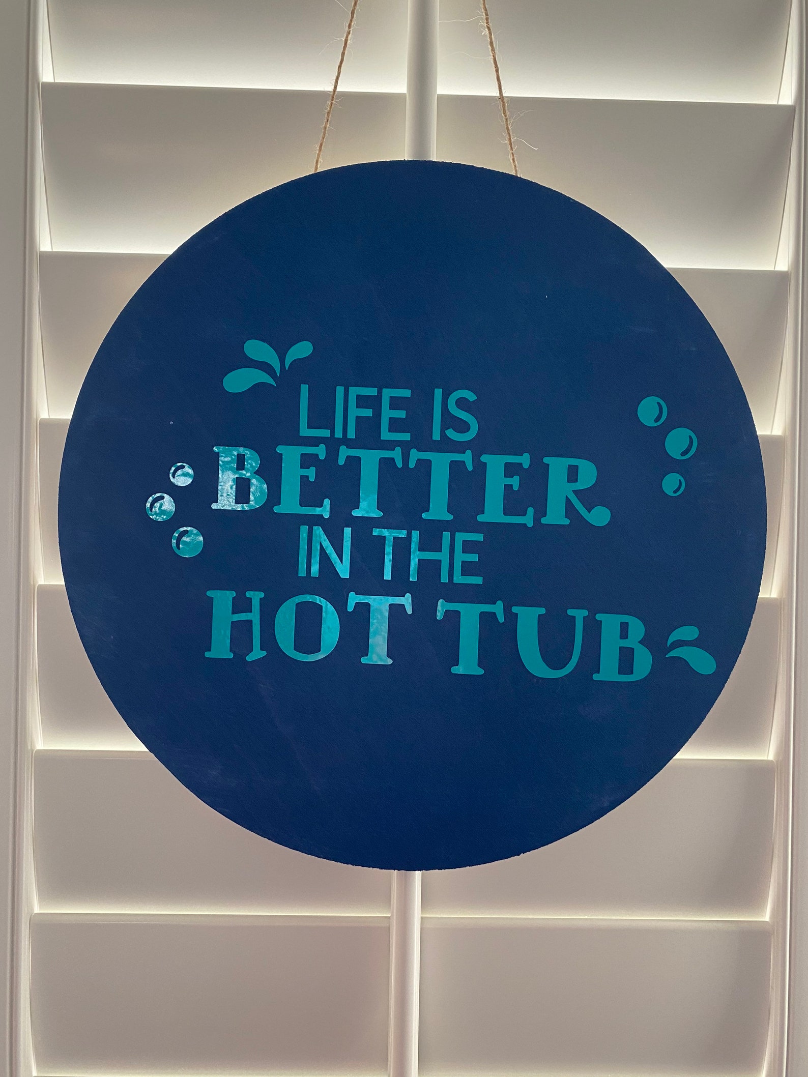 Outdoor Sign for Hot Tub Hot Tub Sign Spa Decor Patio Sign Etsy