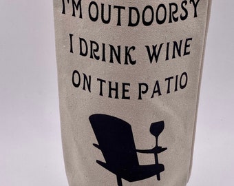 Wine bag| Wine Gift| Wine Bag|Summer decor |Housewarming| wine tote| Gift for wine lover| pool gift| Summer wine gift| Reusable wine bag